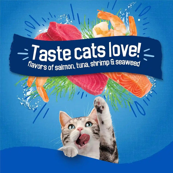 Purina Friskies Dry Cat Food Seafood Sensations with Salmon, Tuna, and Shrimp Flavors - 22 Lb. Bag4