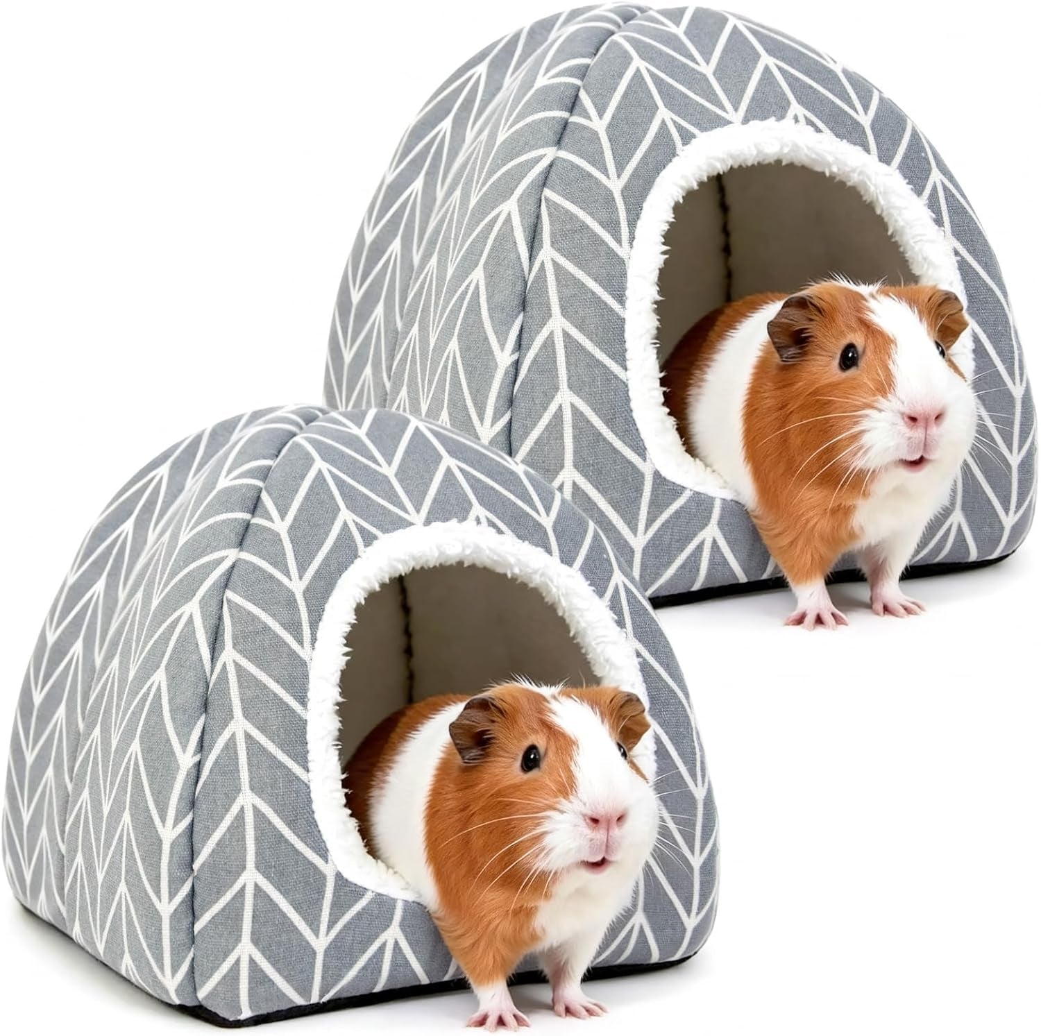 guinea-pig-hideout-bed-dwarf-rabbit-house-cave-cozy-hide-out-cage-accessories-for-little-bunny-hedgehog-ferret-chinchilla-other-small-animals-grey