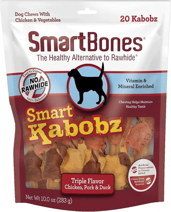 Smartbones Smart Kabobz with Real Chicken, Pork and Duck, Rawhide-Free Chews for Dogs, 18 Count11