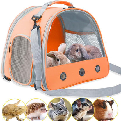 Bearded Dragon Travel Carrier,Lizards Carrier, Small Animal Travel Carrier for Sugar Glider Hedgehog Rat Parrot Bird Guinea Pig, Portable Guinea Pig Travel Bag for 220