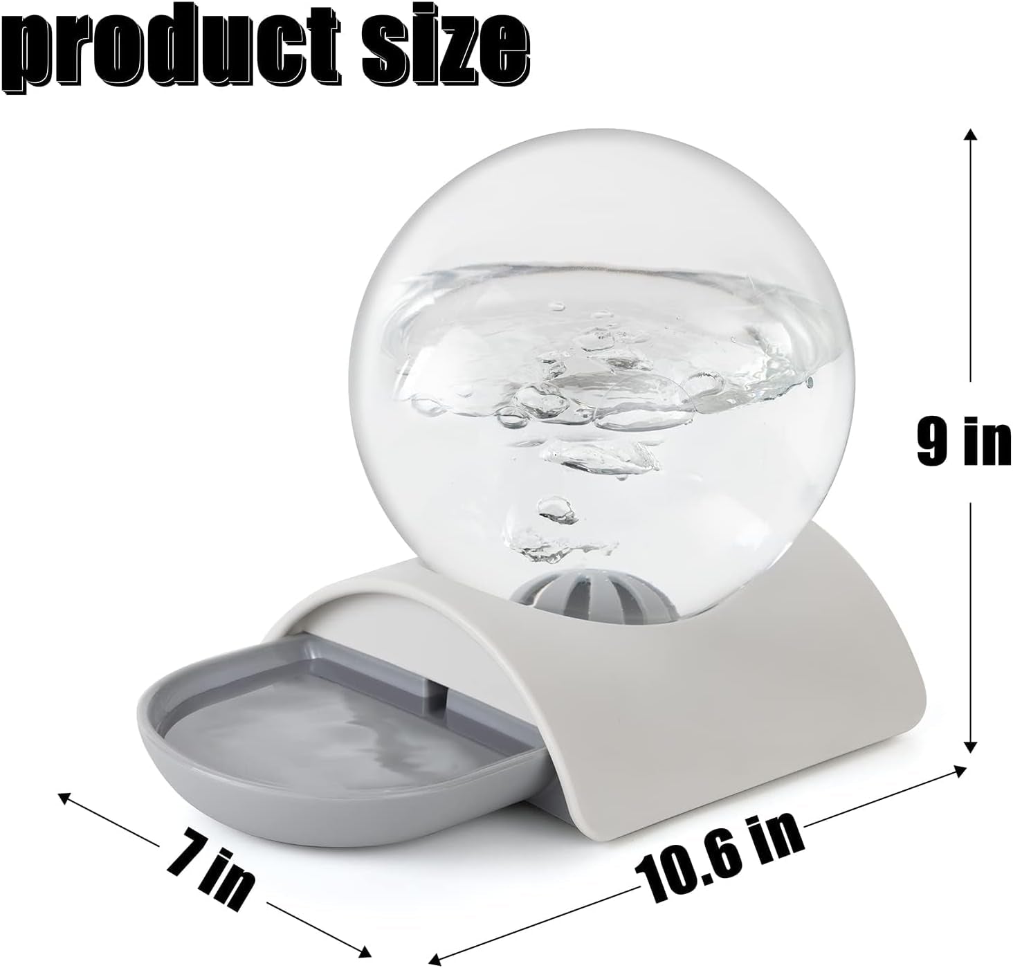 pet-water-dispenser-2-8l-automatic-gravity-cat-water-dispenser-for-cats-dogs-rabbit-detachable-cat-dog-water-dish-feeder-with-spherical-waterer-bubble-grey