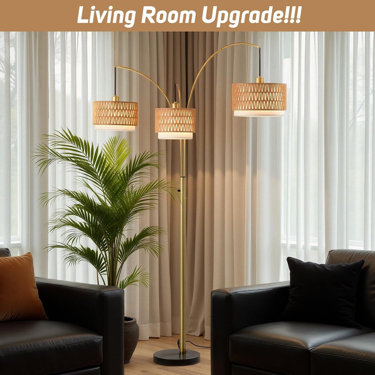 80-gold-rattan-arc-floor-lamp-for-living-room-3-light-boho-tree-lamp-heavy-natural-marble-base-1-2-3-light-rotary-switch-double-layer-wicker-fabric-shades-for-reading-corners-8-ft-ceilings