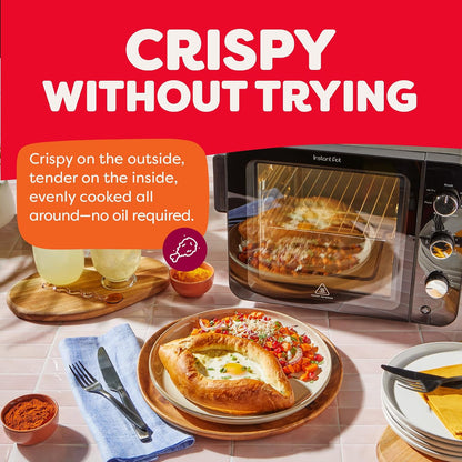 No Preheat Required* 4-Slice Air Fryer Toaster Oven with Instantheat Technology, 7-In-1, Air Fry, Bake, Toast, Roast, Broil, Warm, and Make Pizza9