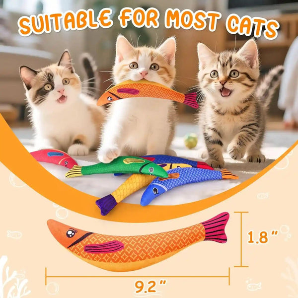 Cat Toys for Indoor Cats, 6 Pack Interactive Catnip Toys for Bored, Kitten Kicker Toy for Kitty with Sound, Cat Chew Toys for All Breeds2