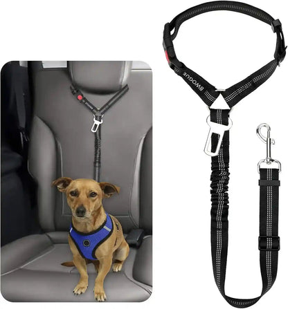 Adjustable Pet Seat Belt Restraint for Dogs and Cats - Vehicle Headrest Safety Harness (1 Pack)27
