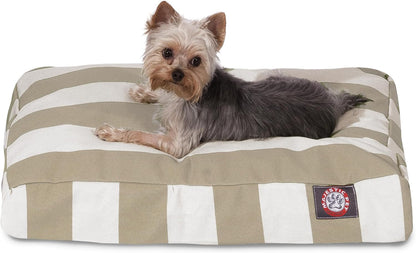 Majestic Pet Stripes Rectangle Medium Dog Bed Washable – Non Slip Comfy Pet Bed – Dog Crate Bed with Removable Washable Cover – Dog Kennel Bed for Sleeping, Polyester Fiber, Medium, Black22