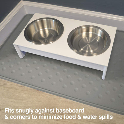 Petfusion Toughgrip Large plus Dog Food Mat [Just the Right Size before Getting Too Big @ 27.5 X 17.5]. Waterproof, Extra Tough FDA Grade Silicone, Grey4