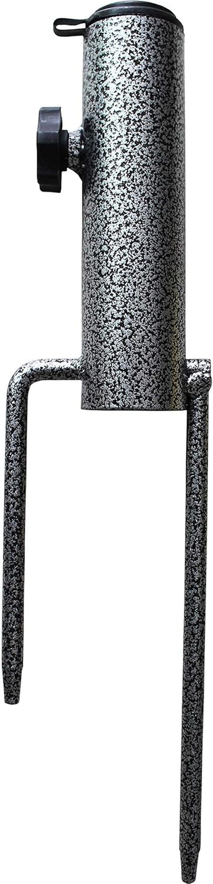 Adjustable Portable Umbrella Base, Upgraded Heavy Duty Metal Holder-Stand-Sand Grass Auger,For Flag, Umbrella, Fishing Rod, Outdoor Park Patio Beach Ground Ideal for Use in Soil, Grass1