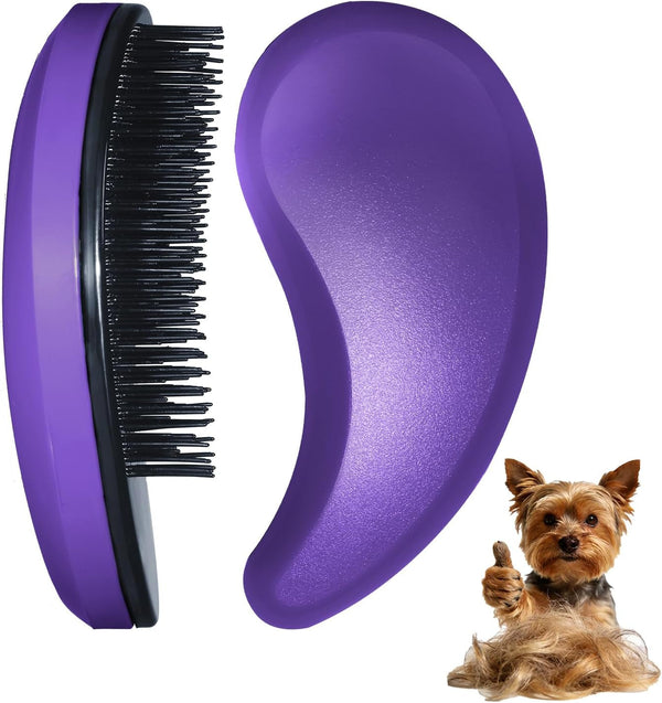 Small Dog Brush, Skin-Friendly Soft Bristles (Blue) | Puppy Hair Brush, Massage and Bath Supplies, Pet Grooming Tool for Teddy, Yorkies, Maltese, Shih Tzu, Chihuahua15