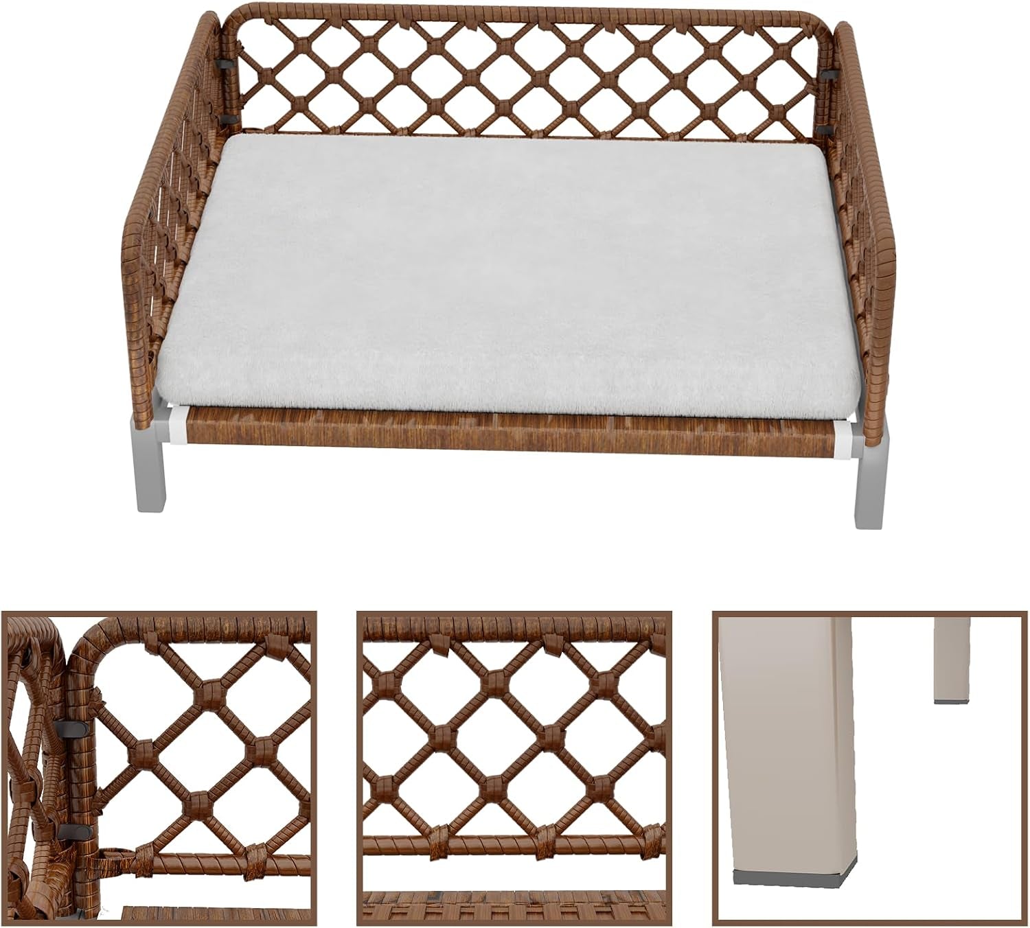 small-dog-bed-waterproof-elevated-dog-couch-with-washable-removable-white-cushion-boho-rattan-dark-brown-wicker-orthopedic-pet-sofa-for-outdoor-indoor