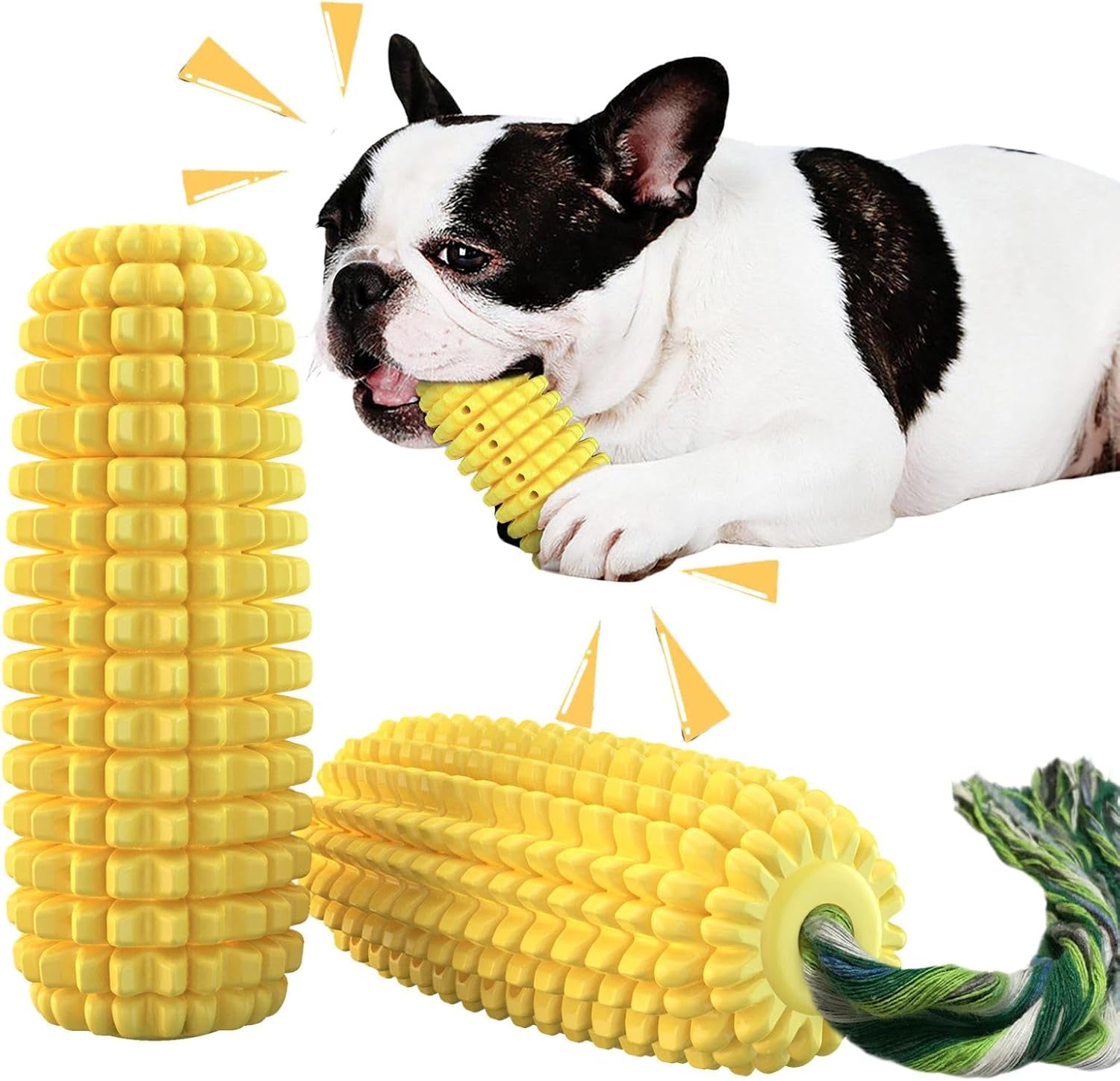 dog-chew-toys-for-aggressive-chewers-corn-interactive-squeaky-dog-toys-for-puppy-medium-breed-tough-rubber-dental-chew-dog-toys