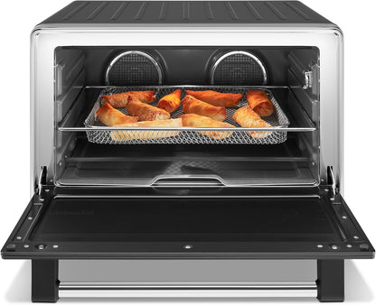 Kitchenaid Dual Convection Countertop Oven W/Air Fry and Temp Probe, KCO224 | No-Flip Air Fry Basket and 360° Air Fry System, 12 Preset Cooking Modes, Even-Heat Technology, Includes 9X13 Inch Baking Pan4