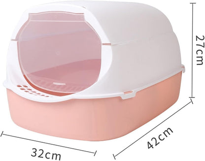 Dog Potty Training Toilet ﻿ Pet Supplies Closed Cat Litter Pan Detachable and Washable Folding Box Multifunctional Covered Toilet Sand Leaking Pedal Design(C)4