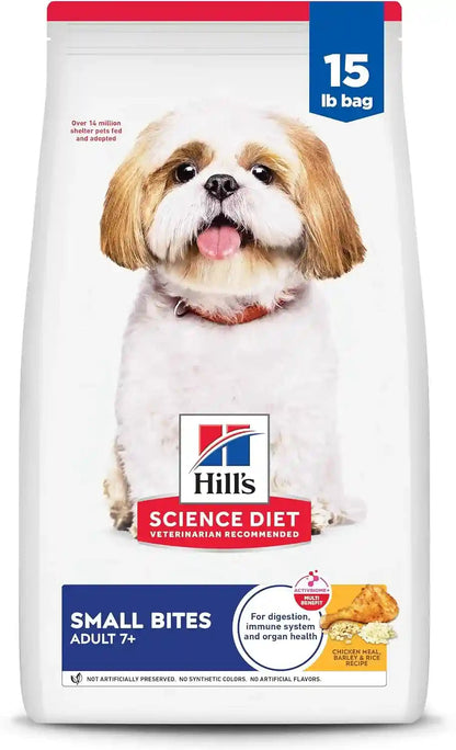 Hill'S Science Diet Adult 7+ Small Bites Dry Dog Food | #1 Veterinarian Recommended, Chicken Meal, Barley, & Rice, 15 Lb. Bag1