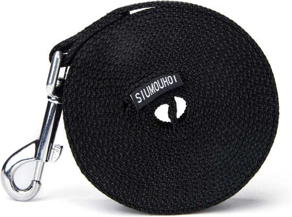 Strong Durable Nylon 10Ft Long Dog Training Leash, Traction Rope, 1 Inch Wide, for Small and Medium Dog (Black, 10 Feet)7