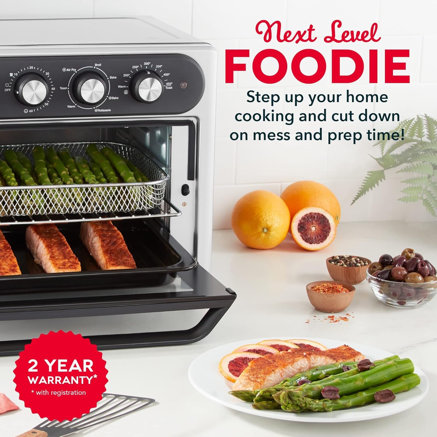 chef-series-air-fryer-oven-convection-toaster-cooker-electric-fry-oven-has-aircrisp®-technology-versatile-cooking-functions-7-in-1-convection-stainless-steel