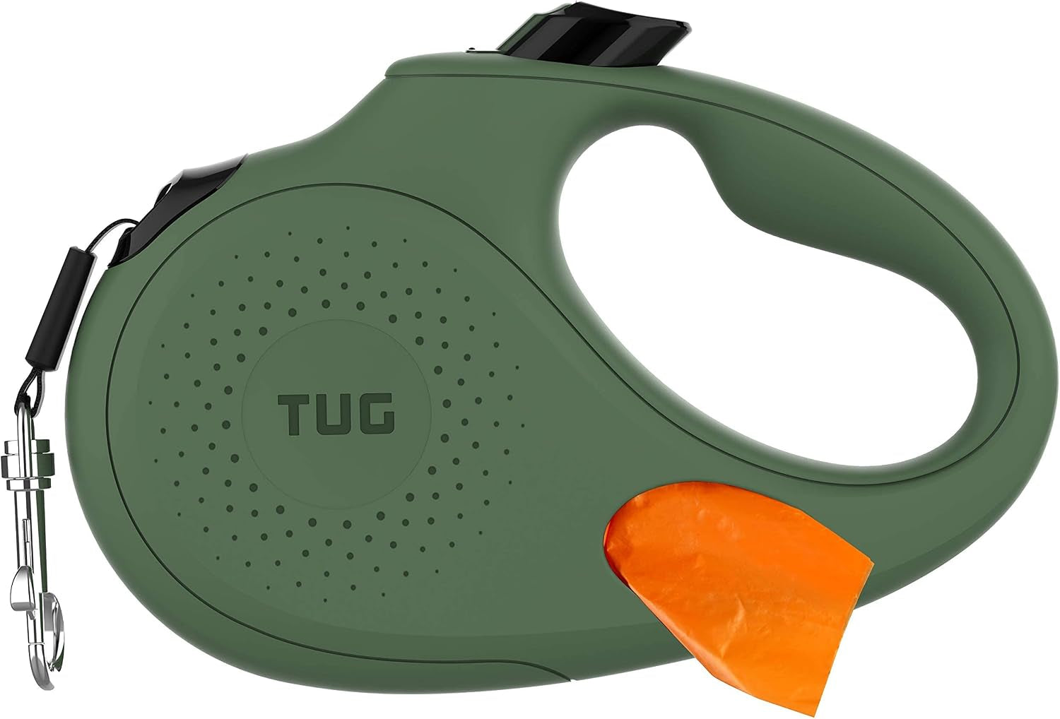 tug-oval-360-tangle-free-retractable-dog-leash-with-integrated-waste-bag-dispenser-small-cream