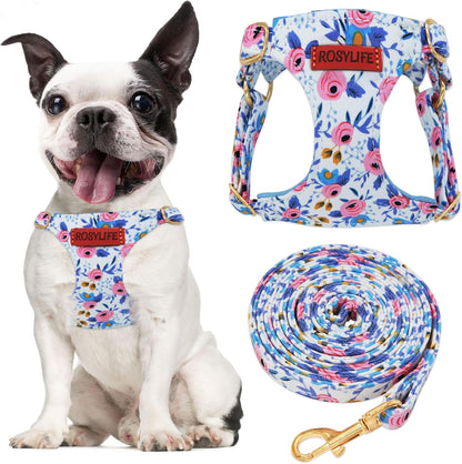 No Pull Dog Harness & Leash Set, Adjustable Xx-Small, Pink Daisy, Fashionable, Cute, Stylish, Escape Proof, Includes Leash12