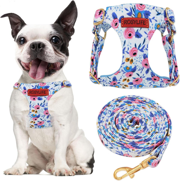 No Pull Dog Harness & Leash Set, Adjustable Xx-Small, Pink Daisy, Fashionable, Cute, Stylish, Escape Proof, Includes Leash12