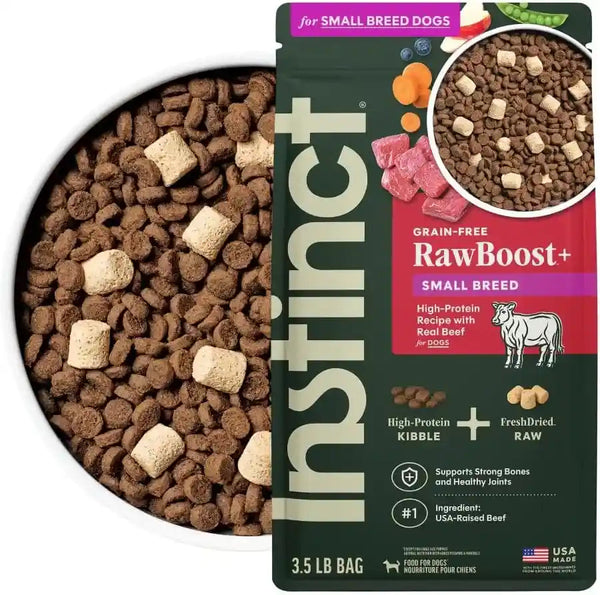 Instinct Rawboost Small Breed, Natural Dry Dog Food with Freeze-Dried Pieces, High Protein, Grain-Free Recipe - Real Chicken, 3.5 Lb. Bag12