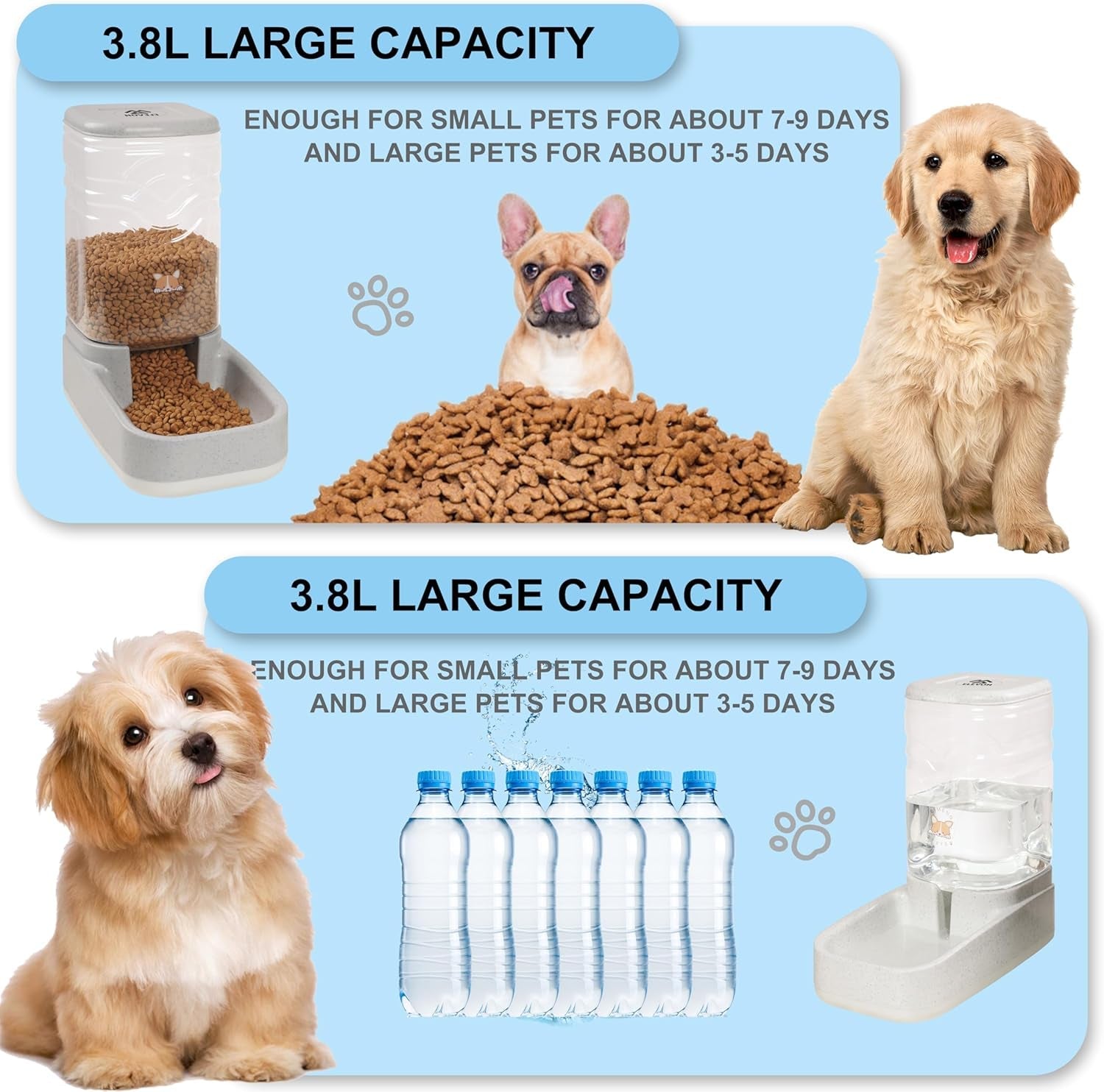 elevon-automatic-cat-feeder-gravity-food-and-water-dispenser-bowl-set-for-small-medium-dogs-animals-pet-feeder-dispenser-storage-food-3-8l-large-capacity-white-gray