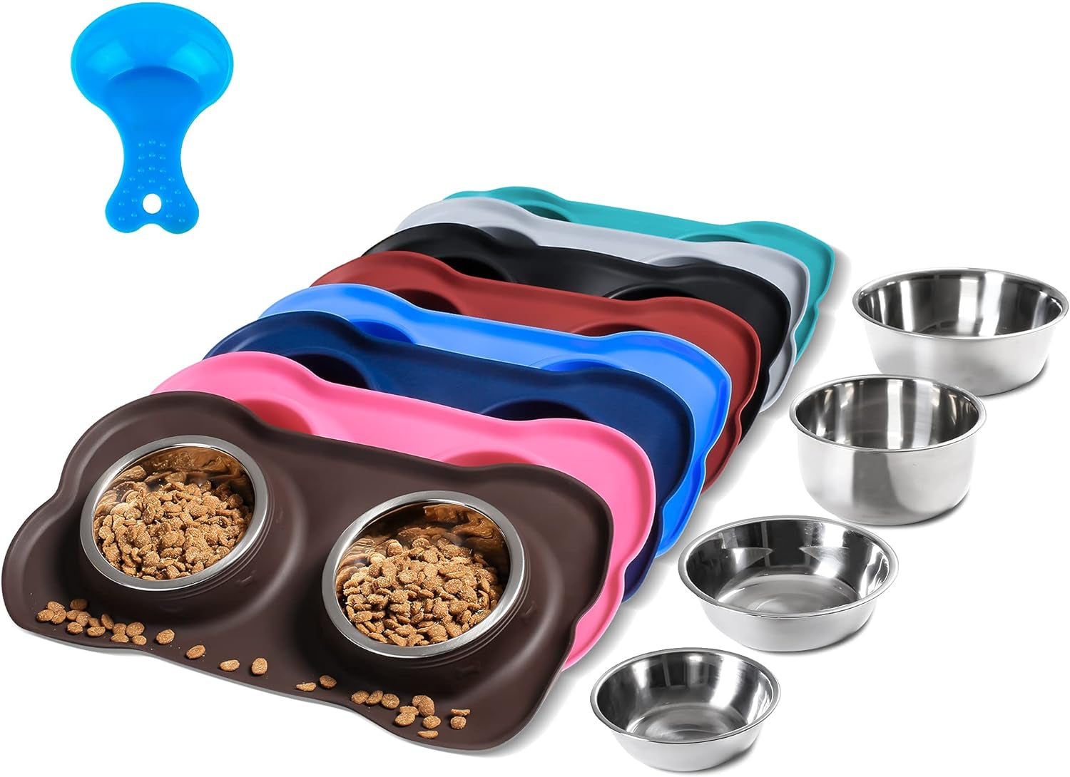 hubulk-pet-dog-bowls-2-stainless-steel-dog-bowl-with-no-spill-non-skid-silicone-mat-pet-food-scoop-water-and-food-feeder-bowls-for-feeding-small-medium-large-dogs-cats-puppies-s-pink