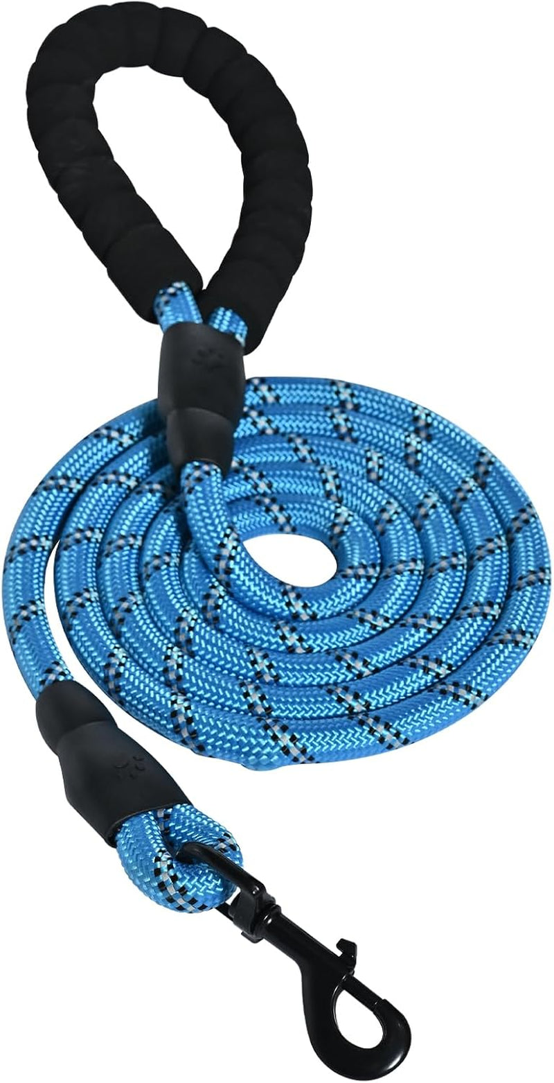 amazon-basics-round-dog-leash-heavy-duty-durable-rope-for-small-medium-and-large-dogs-lightweight-design-for-walking-training-and-outdoor-activities-blue-6-ft