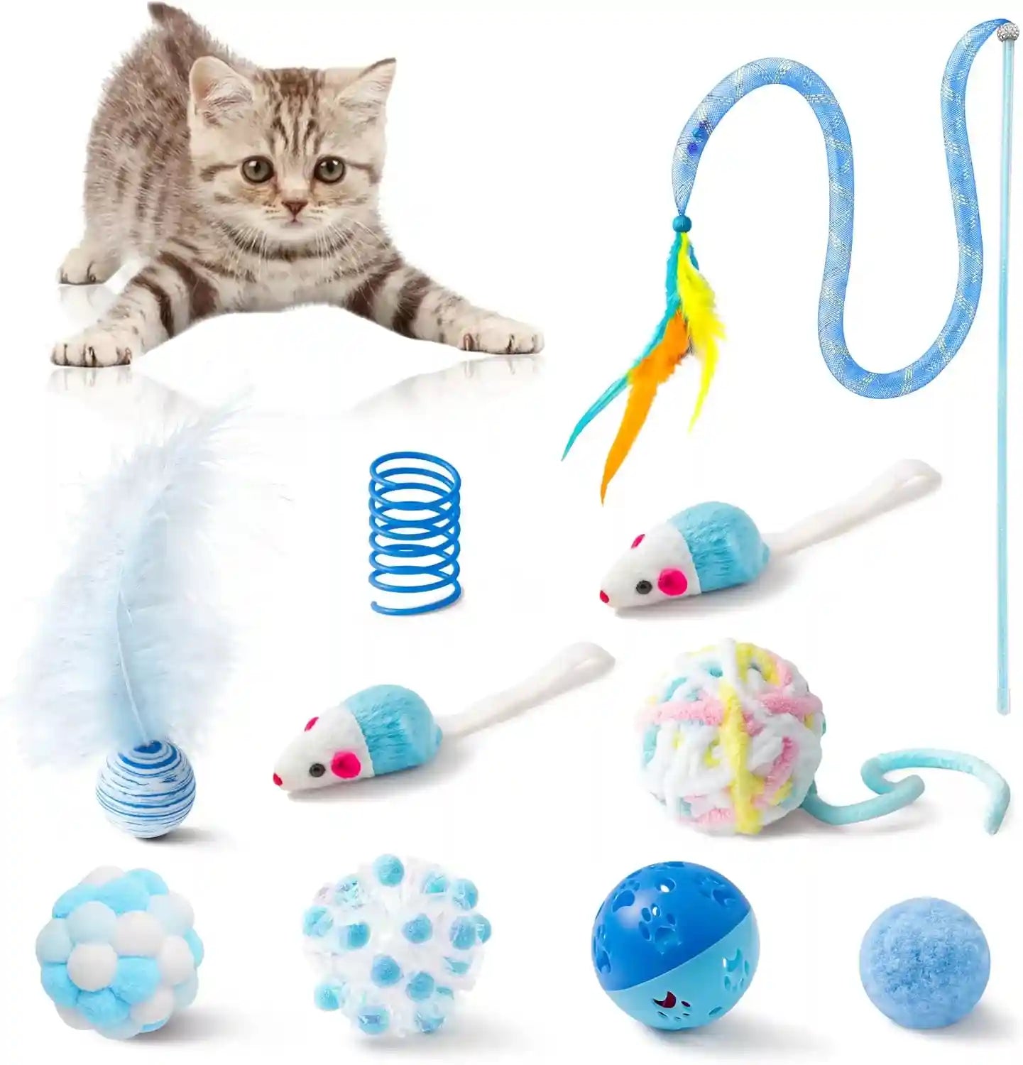 mallmall6-10pcs-cat-toy-set-interactive-cat-toys-pack-including-feather-teaser-wand-cat-springs-mice-crinkle-balls-and-pet-bell-balls-puzzle-toys-for-indoor-cats-gift-pink