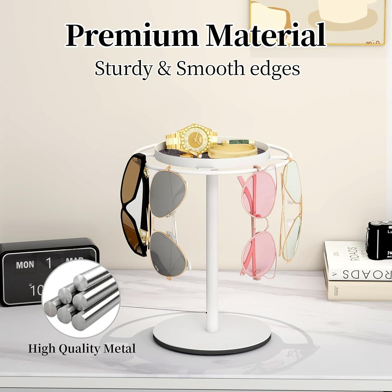 metal-sunglass-organizer-glasses-holder-stand-with-storage-tray-white-sunglass-holder-with-non-slip-pad-for-nightstand-tabletop-desk-dresser-hanging-up-to-9-pairs-sunlasses-reading-glasses
