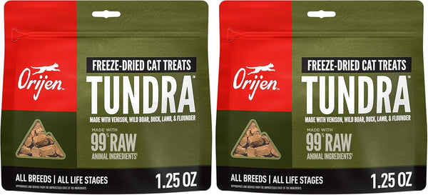 ORIJEN Freeze Dried Cat Treats Grain Free Original, 1.25Oz Bag | 99% Animal Ingredients, Freeze Dried, Grain Free, High Protein, Wild-Caught Fish, Free-Run Poultry, 1 Calorie Each7
