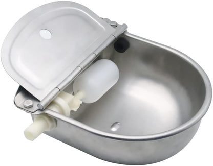 Automatic Water Bowl for Dog Large Size,Animal Drinking Water Bowl,Outdoor Dog Water Bowl,304 Stainless Steel Water Bowl with Float Valve, Drain Hole, Pipe,For Poultry and Livestock9