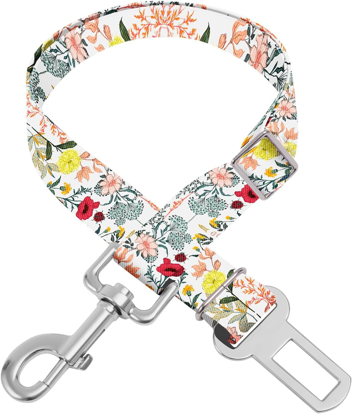 adjustable-pet-cat-and-dog-car-seat-belt-the-lanyard-is-flexible-and-adjustable-from-20-to-33-inches-floral