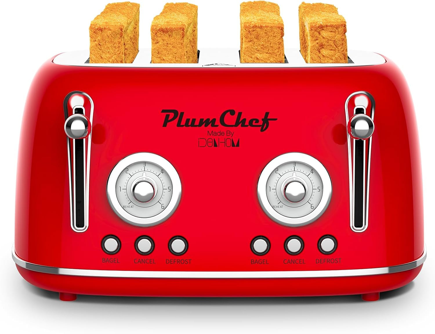 4-slice-extra-wide-long-slot-toaster-removable-crumb-tray-adjustable-browning-control-bagel-defrost-reheat-function-retro-red