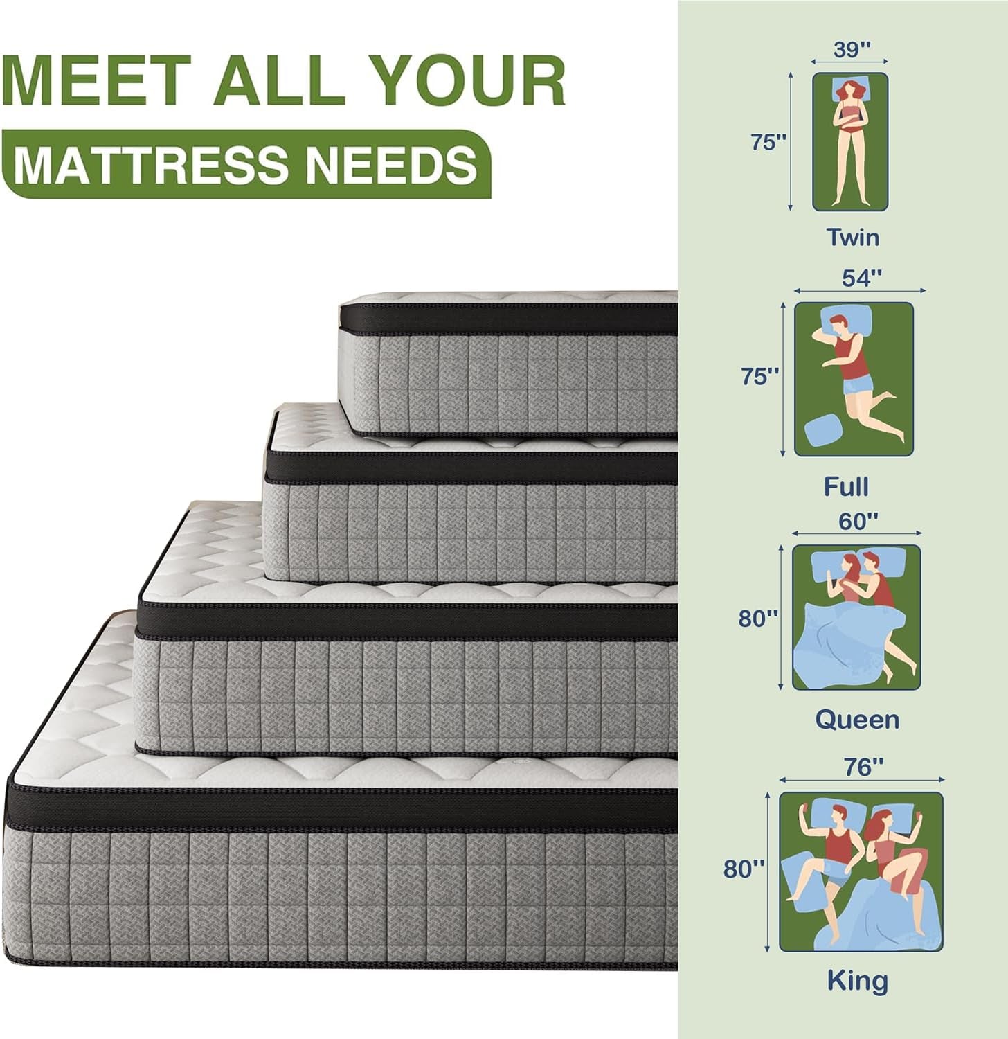 12-inch-twin-mattress-memory-foam-and-spring-hybrid-mattress-medium-firmness-lumbar-support-suitable-for-home-bedrooms-and-hotels-boxed-with-pressure-relief-and-sound-insulation-features
