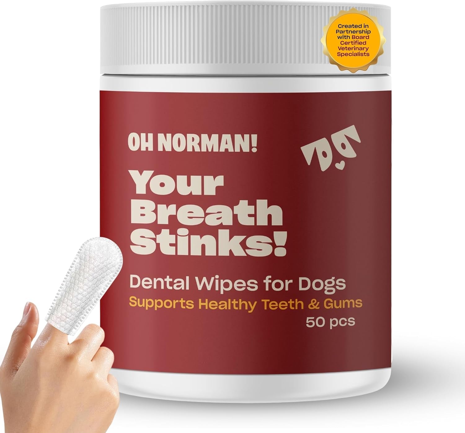 oh-norman-dog-dental-finger-wipes-fresh-breath-vet-developed-50-ct-vet-reviewed-finger-wipes-with-peppermint-green-tea-extract-remove-plaque-freshen-breath-no-fuss-dental-cleaning