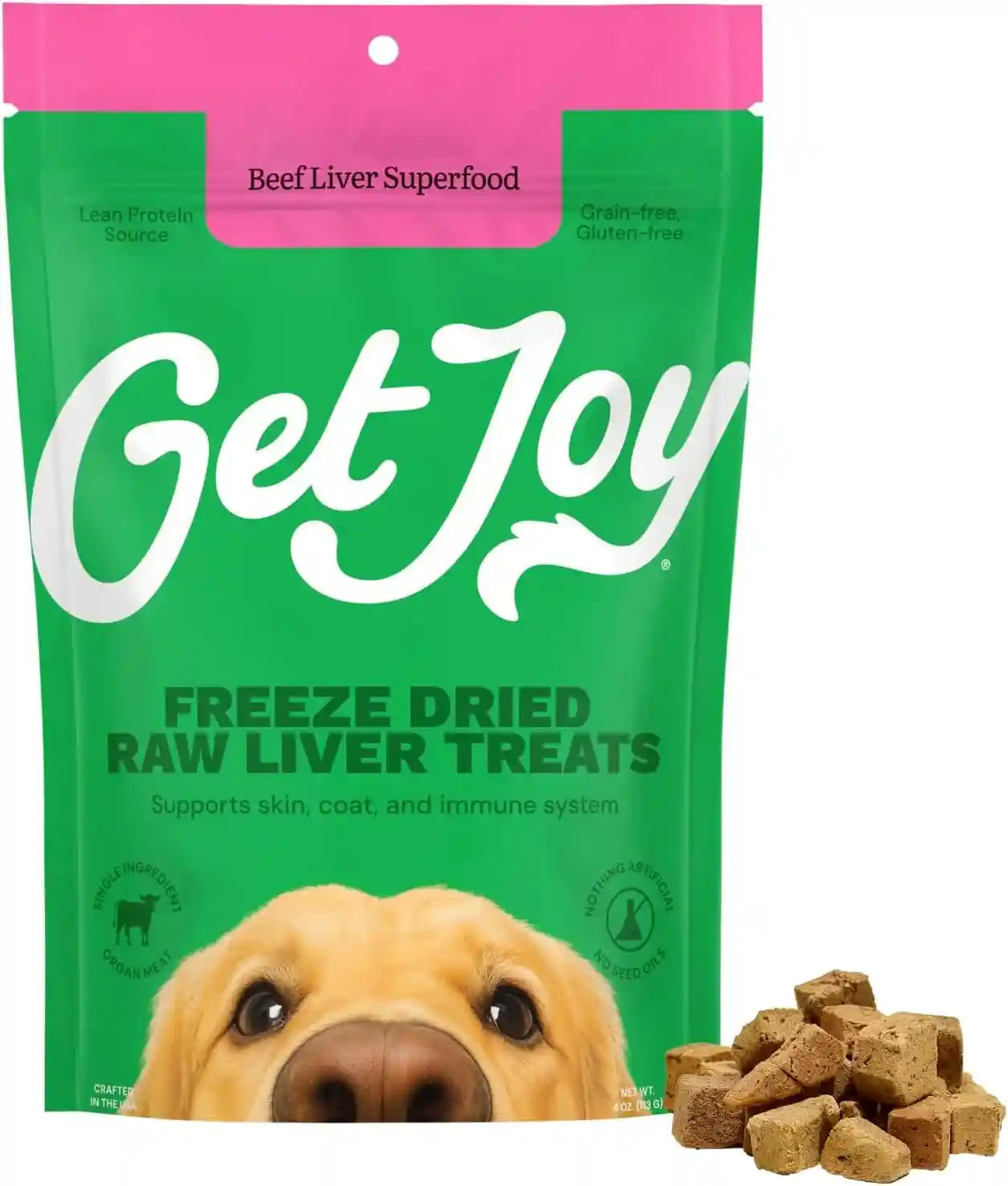 get-joy-freeze-dried-100-beef-liver-dog-treats-4oz-single-ingredient-organ-meat-high-protein-raw-dog-food-topper-snack-training-rewards-grain-free-gluten-free-filler-free