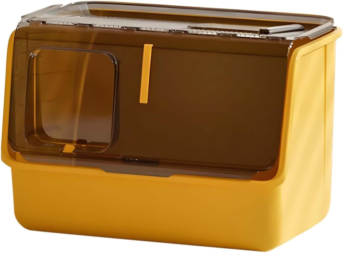 hooded-cat-litter-box-enclosed-covered-toilet-container-sturdy-deep-pan-portable-pet-supplies-kitten-potty-yellow