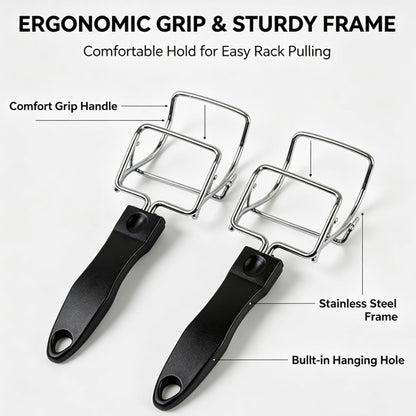 2 Pcs Toaster Ovens, Air Fryer Accessories for Air Fryer Pans Oven Rack Puller, Practical Tool for Oven Daily Application3