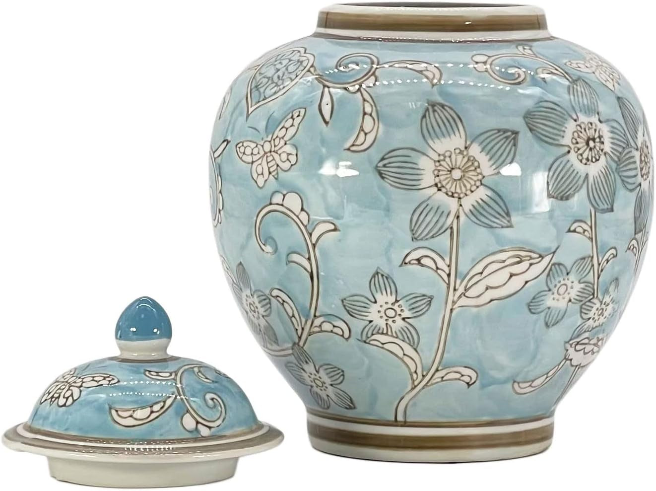 light-blue-and-white-floral-chinoiserie-ginger-jar-10-with-lid-ginger-jar-tea-storage-decorative-home-decor-jar