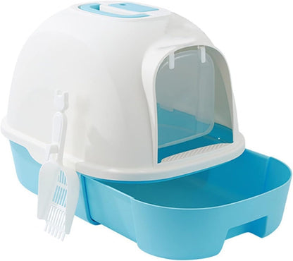 Dog Potty Training Toilet ﻿ Cat Litter Box Dome Drawer Design with Scoop Enclosed Large Kitty Anti-Splashing Supplies(B)6