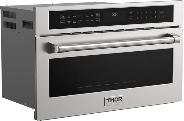 Thor Kitchen 30 Inch Built-In Air Fry Microwave Oven with Drop-Down Door2