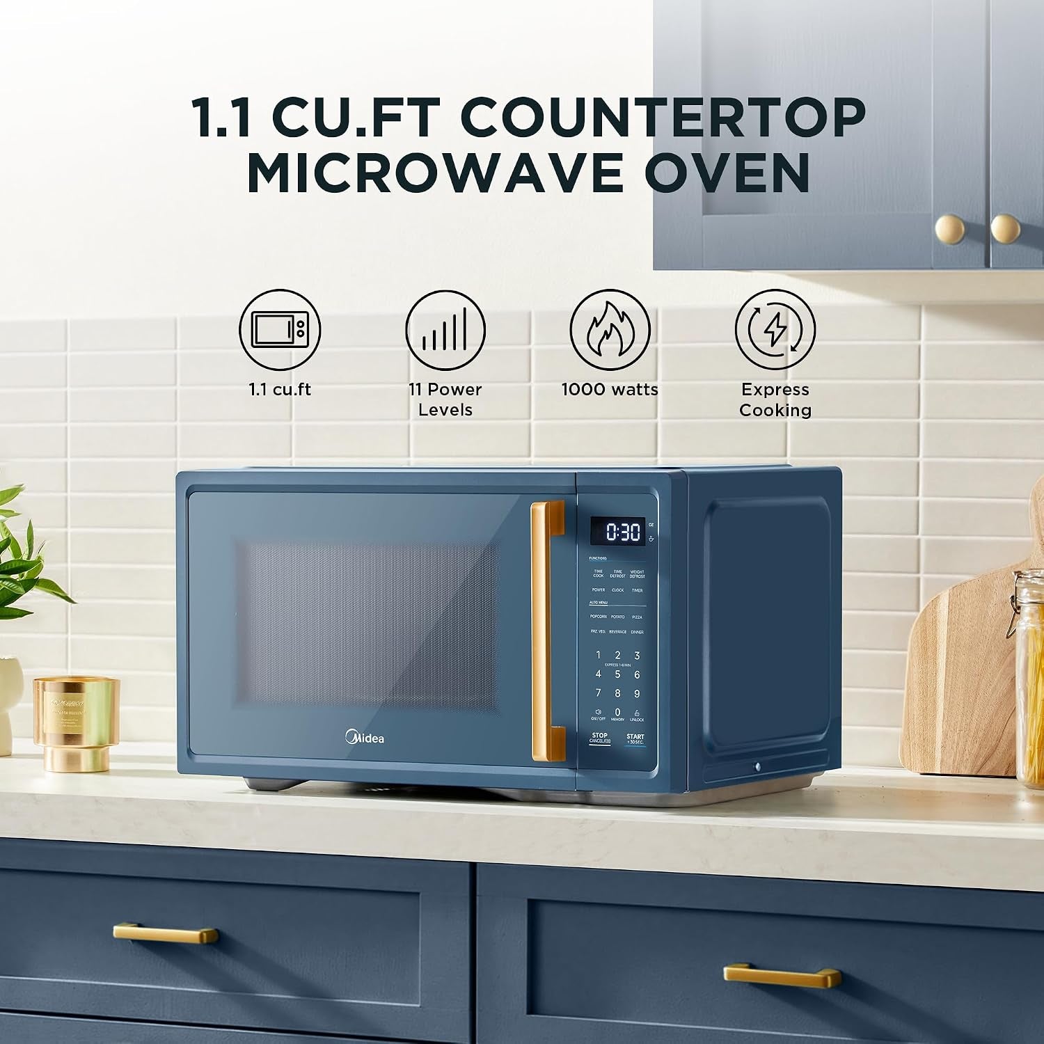 retro-countertop-microwave-1-1-cu-ft-1000w-6-presets-navy-blue-11-power-levels-child-safety-lock-6-preset-menus-easy-to-clean