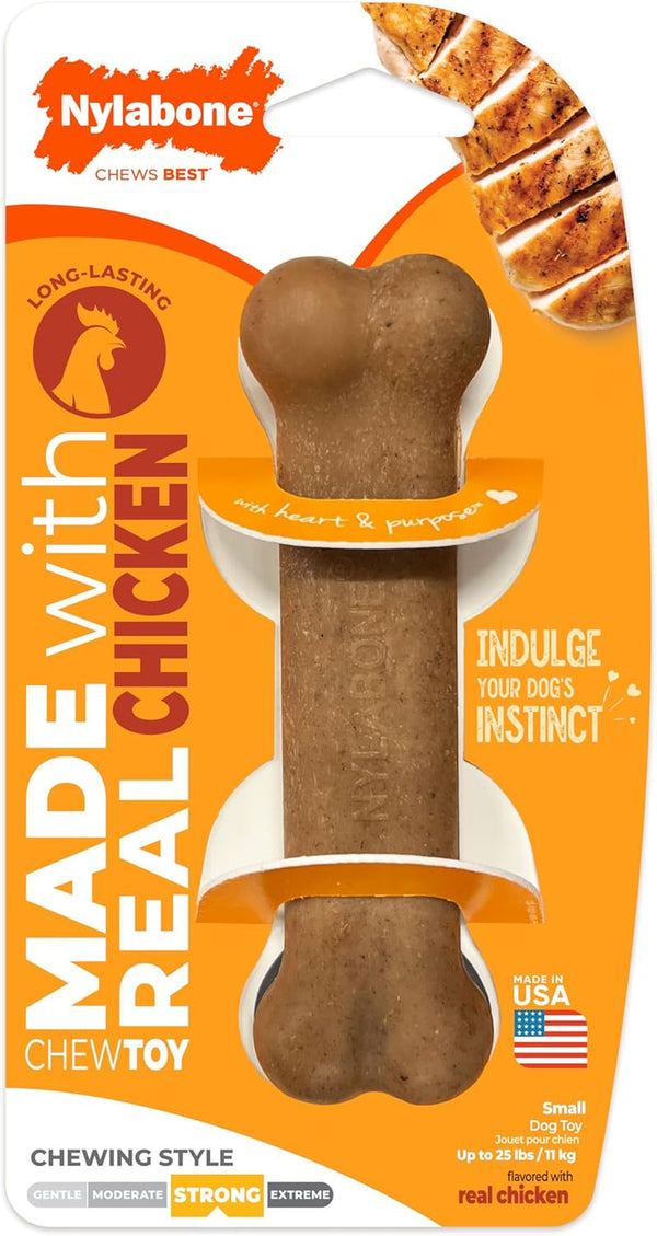 Nylabone Strong Chew Ring Dog Chew Toy Made with Real Beef & Chicken | X-Large Breeds, Durable, Long-Lasting Dog Bone, Textures Help Clean Teeth, Keeps Dogs Busy, for Dogs 50+ Lbs18