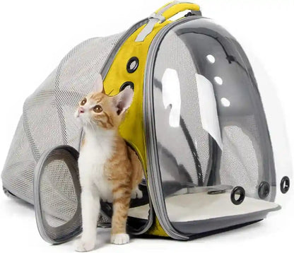 Expandable Pink Cat Backpack Carrier, Fit up to 12 Lbs, Space Capsule Clear Bubble Window Pet Carrier Backpack for Kitten Bunny Rabbit and Small Puppy14