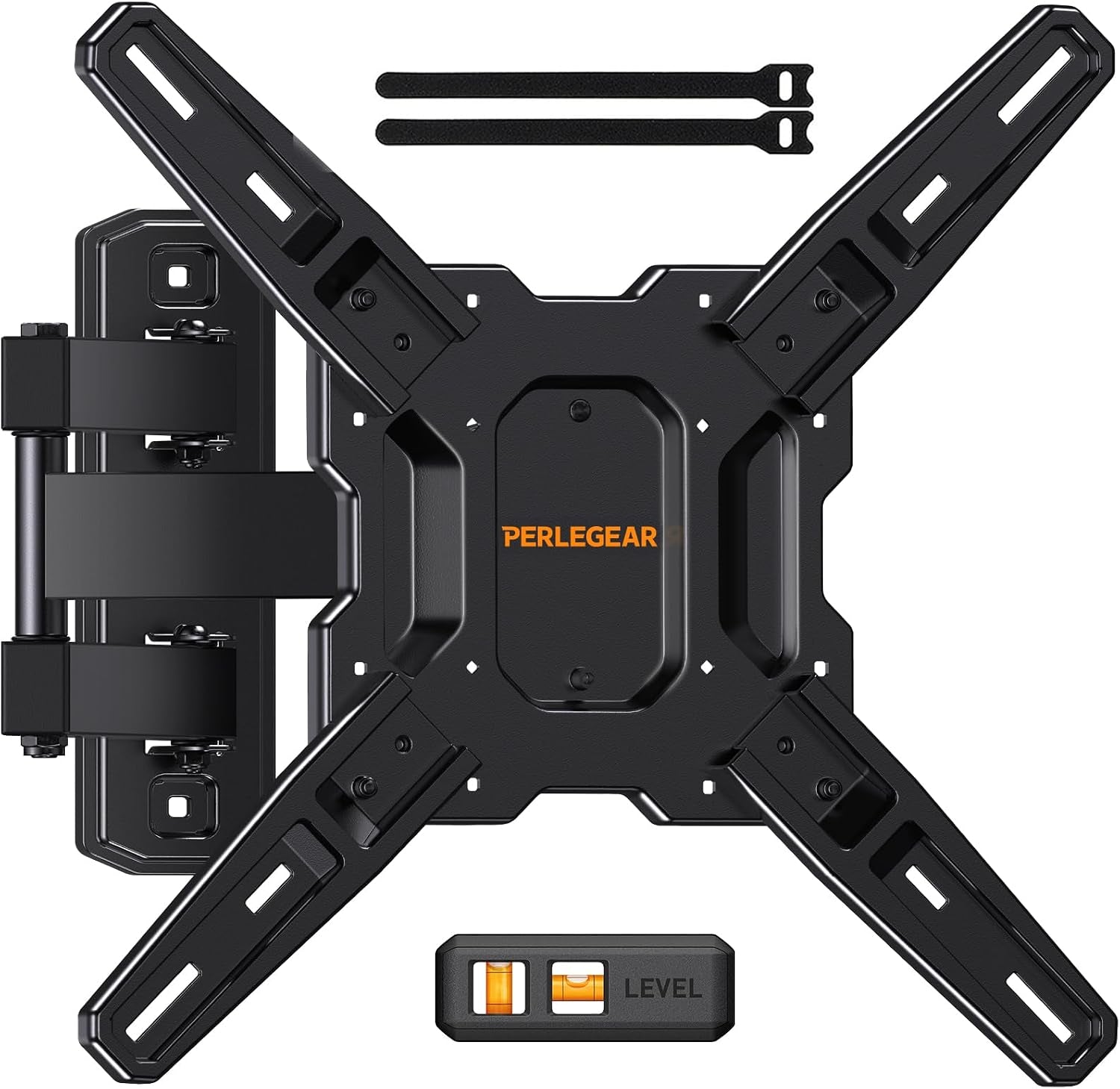 full-motion-tv-mount-for-26-65-inch-tvs-up-to-82-lbs-swivel-articulating-corner-tv-wall-mount-with-tool-free-single-stud-wall-mount-tv-bracket-max-vesa-400x400mm-pgmf3