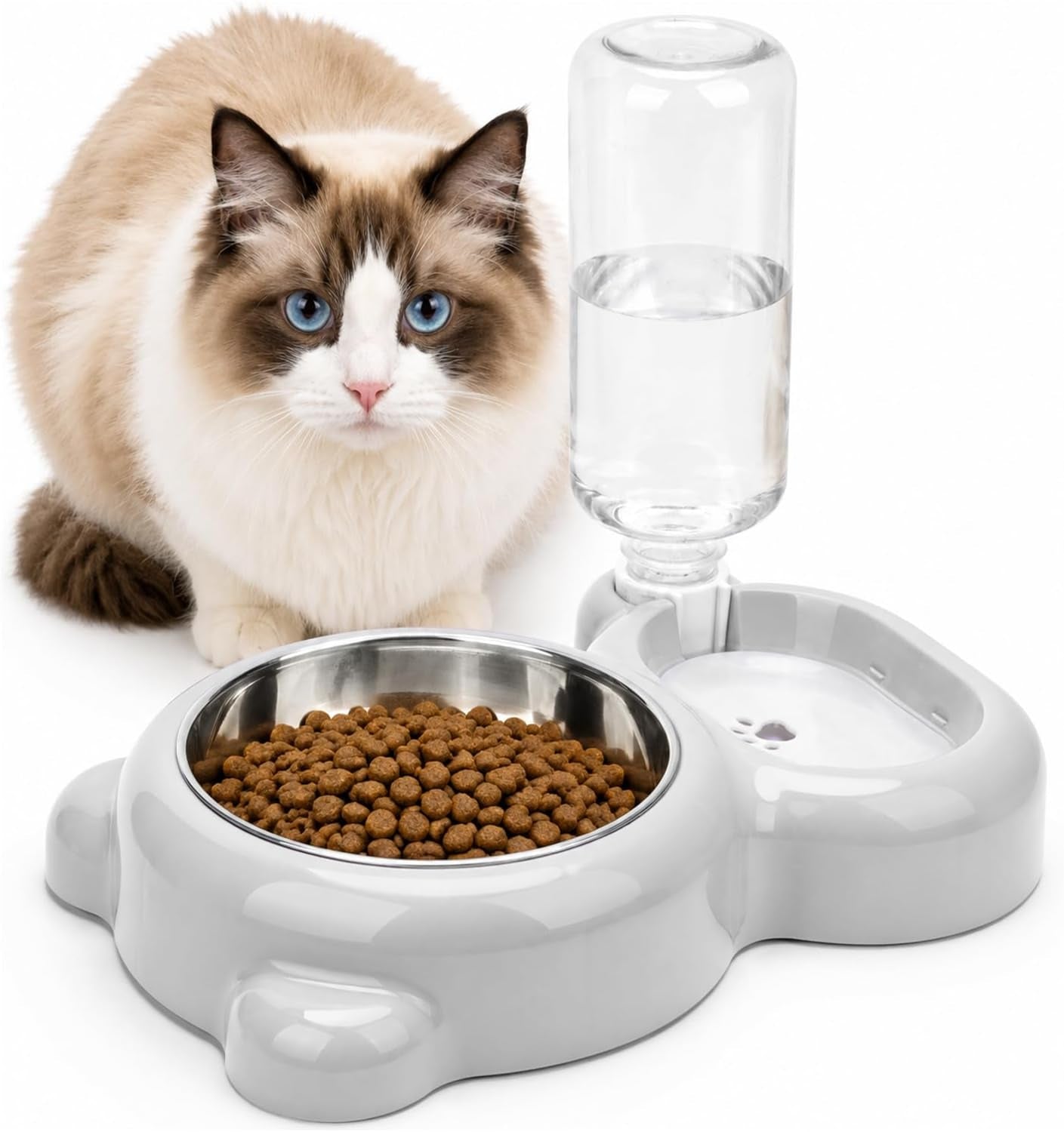 2-in-1-dog-cat-food-and-water-bowl-set-with-auto-water-dispenser-blue-anti-slip-splash-design-easy-to-clean-stainless-steel-bowl-and-safe-pp-material-suitable-for-puppies-and-cats