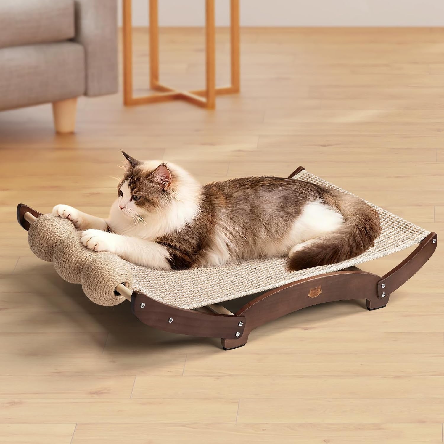 3-in-1-sisal-cat-scratcher-bed-solid-pine-cat-scratcher-with-balls-natural-extra-large-cat-scratching-post-with-hammock-cat-scratcher-for-scratch-play-rest-cat-furniture-for-indoor-cats-kitten