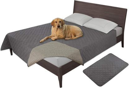 Easy-Going 100% Waterproof Dog Bed Cover, Non-Slip Pet Blanket for Furniture, Washable Couch Cover, Repleasement Sofa Cover (68X82 In,Gray)1