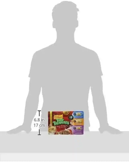 Purina Friskies Wet Cat Food Variety Pack, Tasty Treasures Prime Filets (With Ocean Fish and Tuna, with Chicken and with Turkey) - 5.5 Ounce (Pack of 12)3