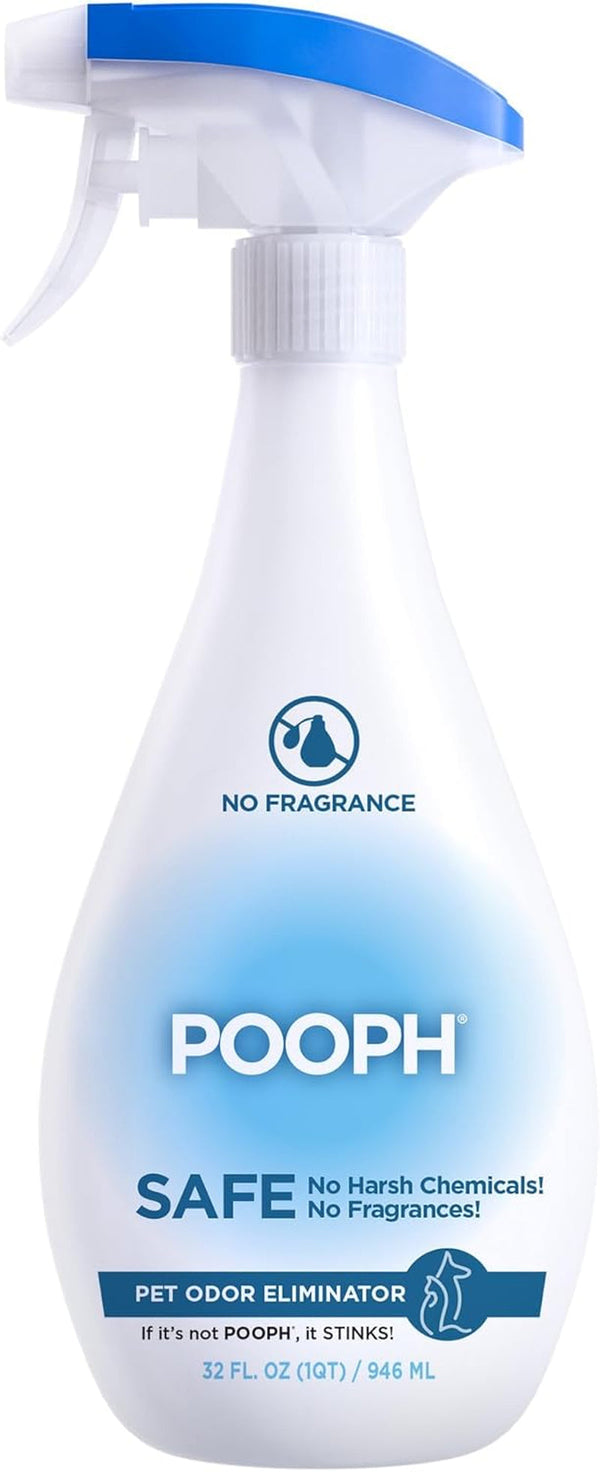 POOPH Pet Odor Eliminator Spray, 32 Oz | Unscented Pet Odor Eliminator Spray for Home Surfaces, Upholstery, Furniture, and Vehicles1